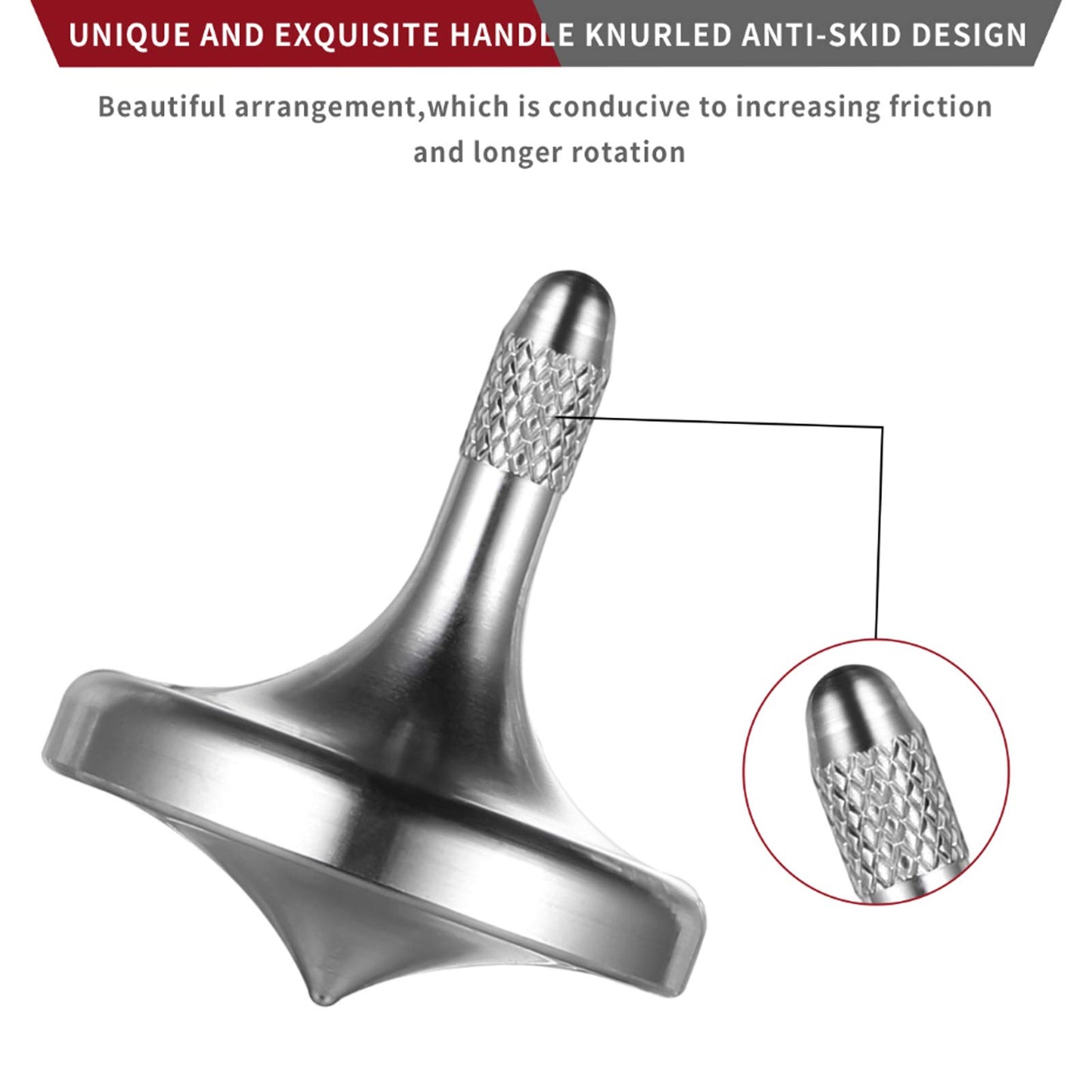 Luxury Pure Copper Spinning Top, Metal Toy Gyro,The Perfect Balance Between Performance and Beauty-Continue to Rotate for More Than 4 Minutes (3PCS Upgrade Vesion Black+Silver+Iridescent)