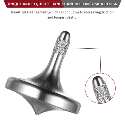 Luxury Pure Copper Spinning Top, Metal Toy Gyro,The Perfect Balance Between Performance and Beauty-Continue to Rotate for More Than 4 Minutes (3PCS Upgrade Vesion Black+Silver+Iridescent)