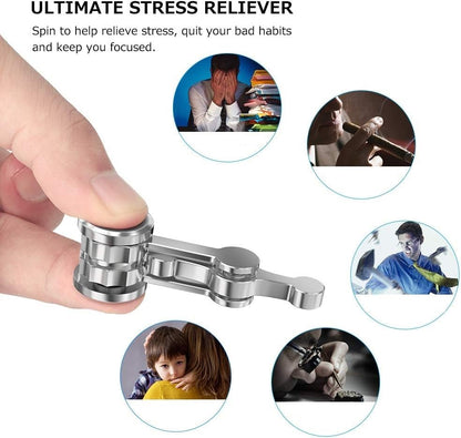 Fidget Spinner, Ultra Durable Stainless Fidget Toys, Metal Focus Finger Spinning Toy, Stress Relief Boredom Killing Time Sensory Toys for Adults Kids