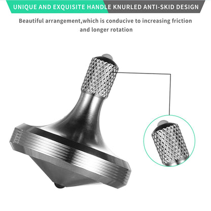 Luxury Pure Copper Spinning Top, Metal Toy Gyro,The Perfect Balance Between Performance and Beauty-Continue to Rotate for More Than 4 Minutes (3PCS Upgrade Vesion Black+Silver+Iridescent)