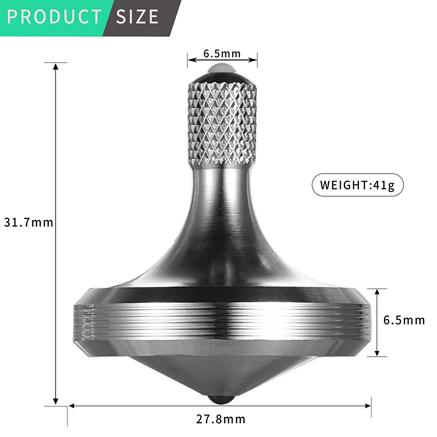 Luxury Pure Copper Spinning Top, Metal Toy Gyro,The Perfect Balance Between Performance and Beauty-Continue to Rotate for More Than 4 Minutes (3PCS Upgrade Vesion Black+Silver+Iridescent)