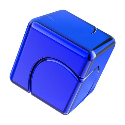 Infinity Gear Fidget Cube Spinner for Kid Adult, Transformable Spinning Top Metallic Fidget Toys for Anti-Anxiety Stress Relief Autism ADHD, 2-in-1 Cube Focus Toy for Desktop Office Classroom