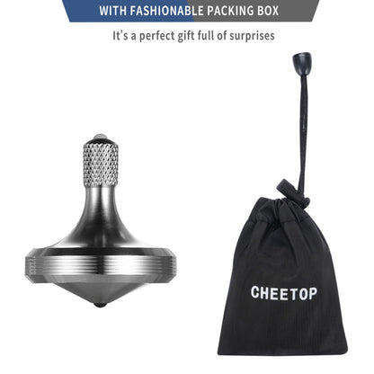 Luxury Pure Copper Spinning Top, Metal Toy Gyro,The Perfect Balance Between Performance and Beauty-Continue to Rotate for More Than 4 Minutes (3PCS Upgrade Vesion Black+Silver+Iridescent)