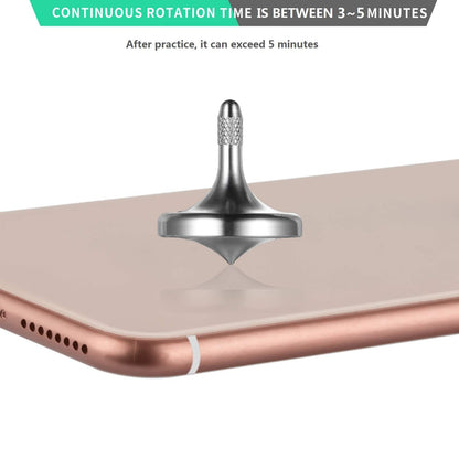 Luxury Pure Copper Spinning Top, Metal Toy Gyro,The Perfect Balance Between Performance and Beauty-Continue to Rotate for More Than 4 Minutes (3PCS Upgrade Vesion Black+Silver+Iridescent)