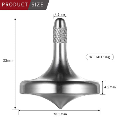 Luxury Pure Copper Spinning Top, Metal Toy Gyro,The Perfect Balance Between Performance and Beauty-Continue to Rotate for More Than 4 Minutes (3PCS Upgrade Vesion Black+Silver+Iridescent)