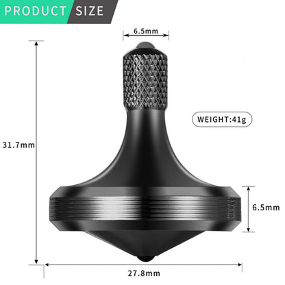 Luxury Pure Copper Spinning Top, Metal Toy Gyro,The Perfect Balance Between Performance and Beauty-Continue to Rotate for More Than 4 Minutes (3PCS Upgrade Vesion Black+Silver+Iridescent)