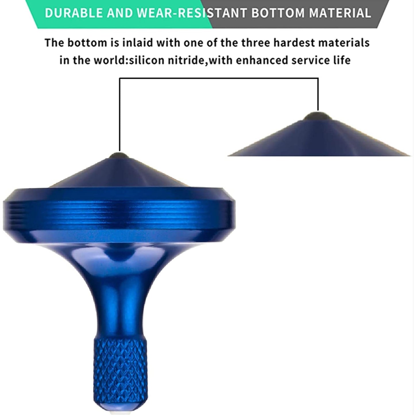 Luxury Pure Copper Spinning Top, Metal Toy Gyro,The Perfect Balance Between Performance and Beauty-Continue to Rotate for More Than 4 Minutes (3PCS Upgrade Vesion Black+Silver+Iridescent)