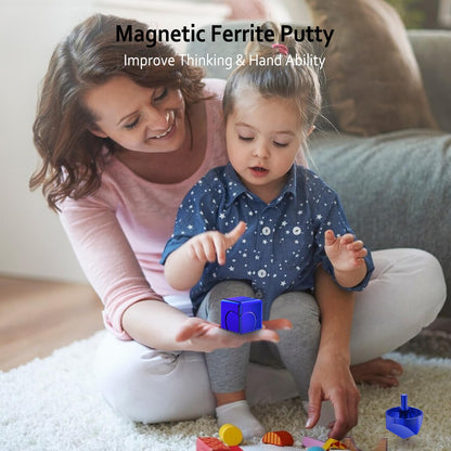 Infinity Gear Fidget Cube Spinner for Kid Adult, Transformable Spinning Top Metallic Fidget Toys for Anti-Anxiety Stress Relief Autism ADHD, 2-in-1 Cube Focus Toy for Desktop Office Classroom